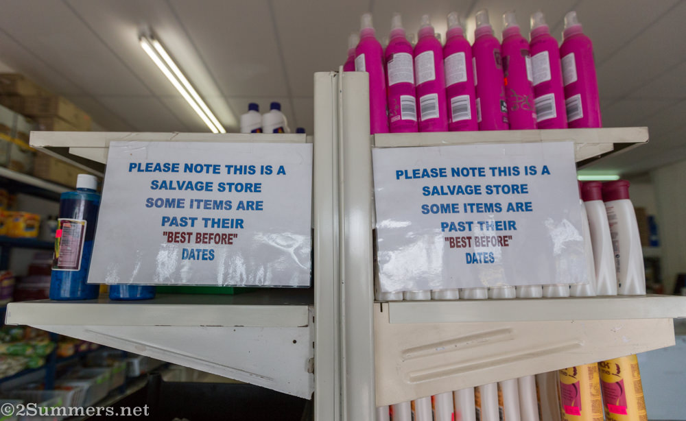 Best before signs in Crazy Groceries