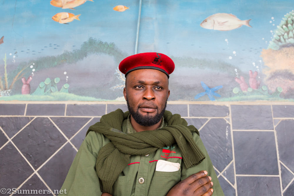 Security guard at Rio Douro