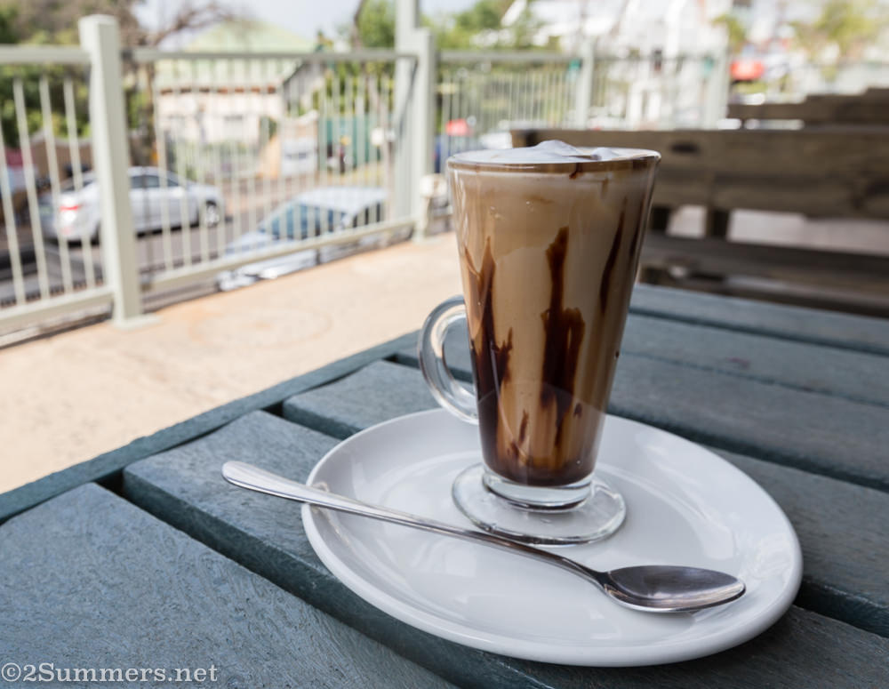 Iced coffee from Reserved Cafe