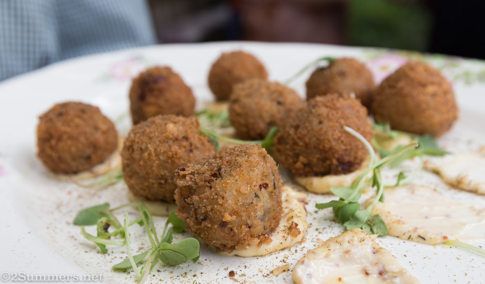 Rice balls served at Brightside