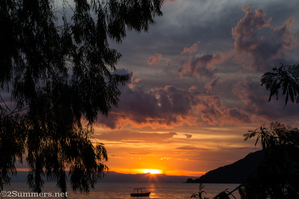 Sunset on Lake Malawi