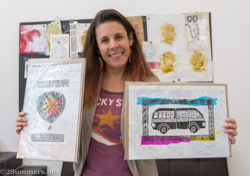 Heather with 2Summers in Motion prints