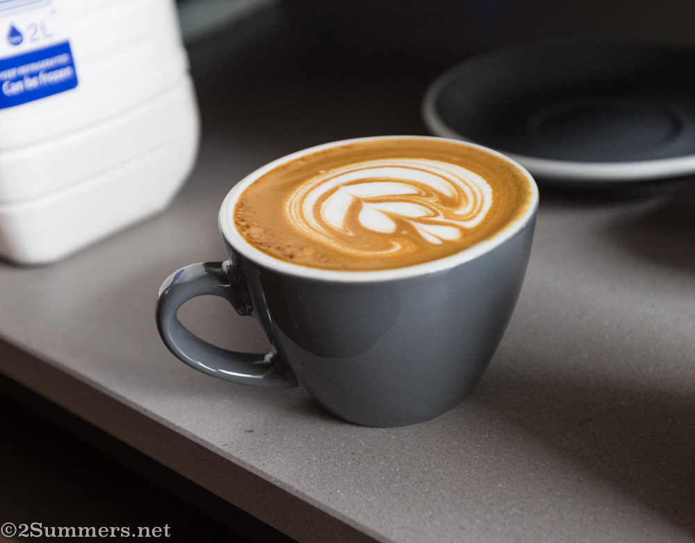 Coffee waiting to be served at Thirdspace