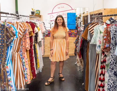 Heather in a dress from Dr. Pachanga