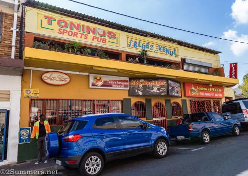 Outside Toninos in Orange Grove