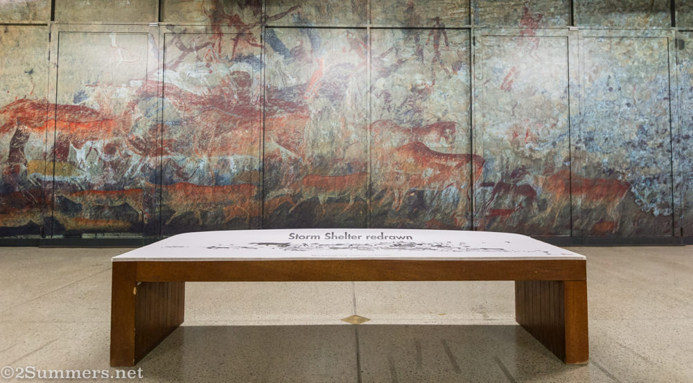 Storm shelter reproduction in Dawn of Art at Sci-Bono