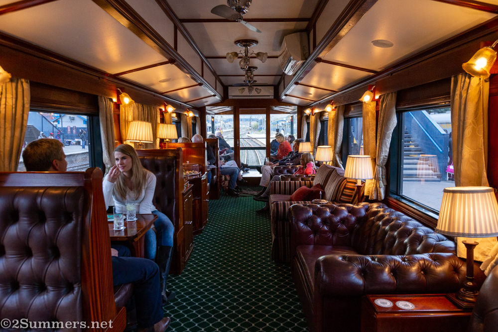 Lounge car on Rovos