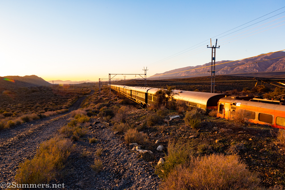 Rovos Rail train outside Matjiesfontein