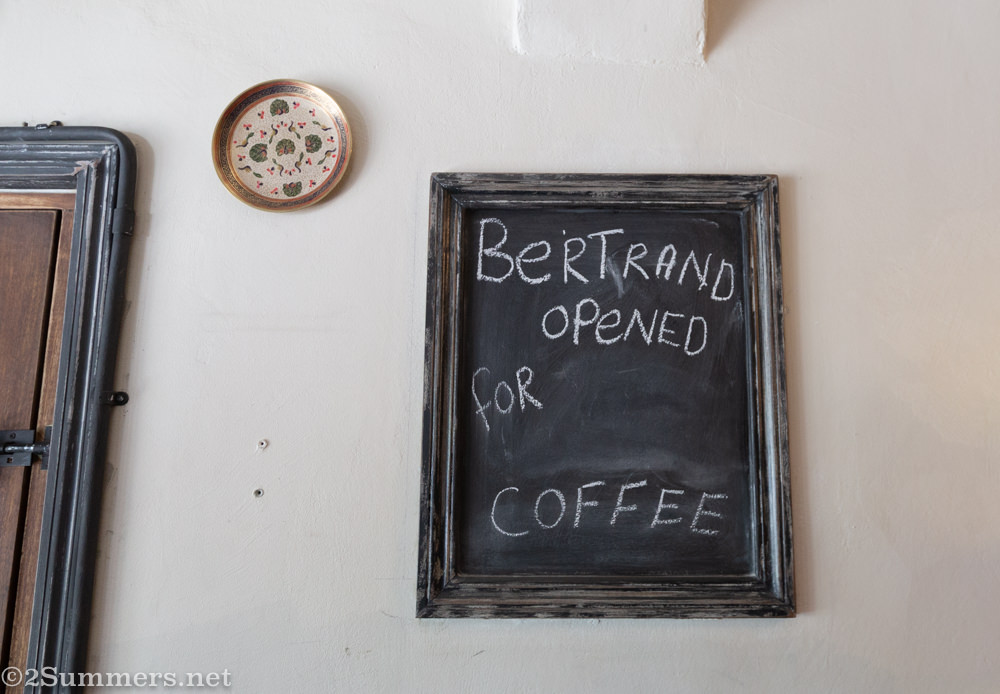 Bertrand open for coffee