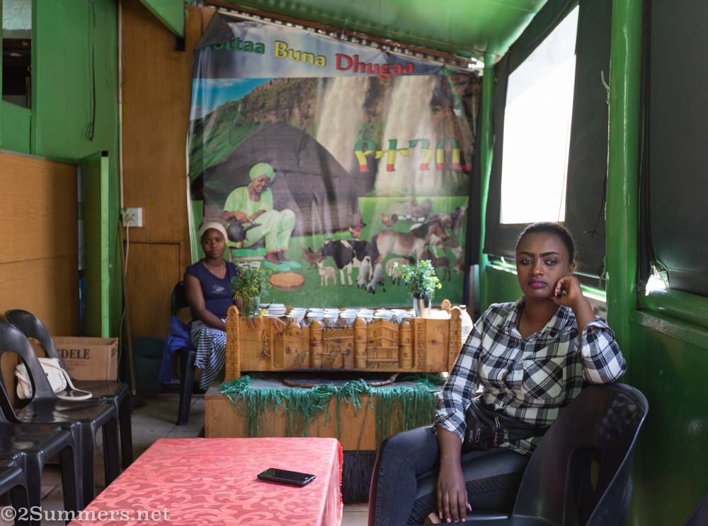 Coffee ladies in the Majesty Building