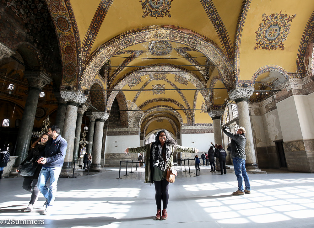 Meruschka in the Hagia Sophia