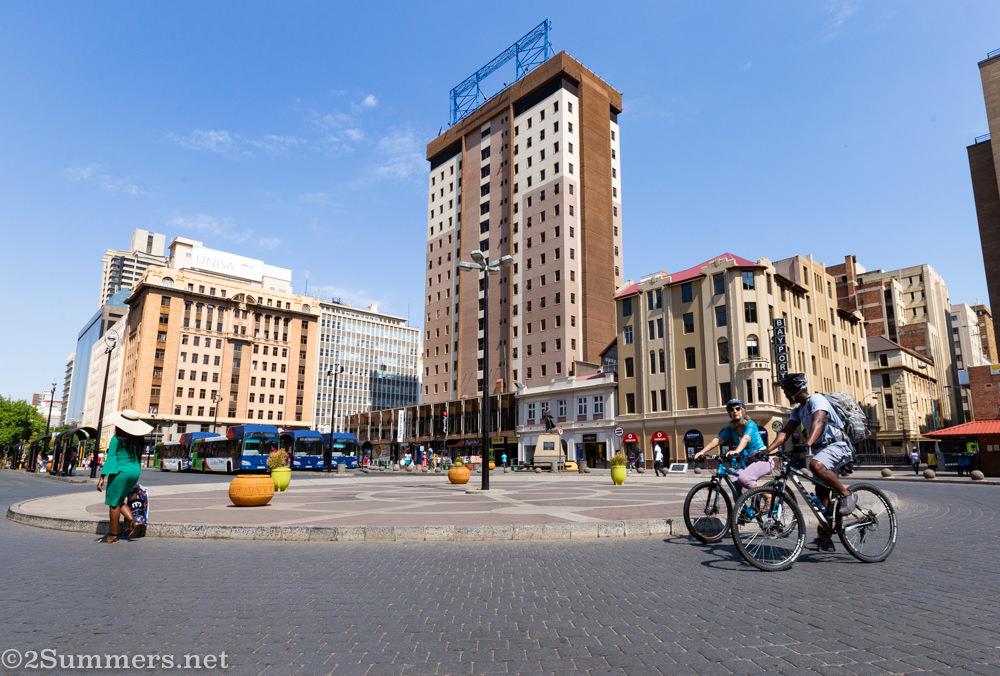 Joburg cycling tour with Kennedy