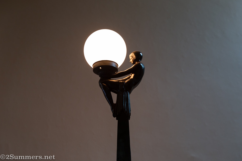 Art Deco lamp in Yukon House