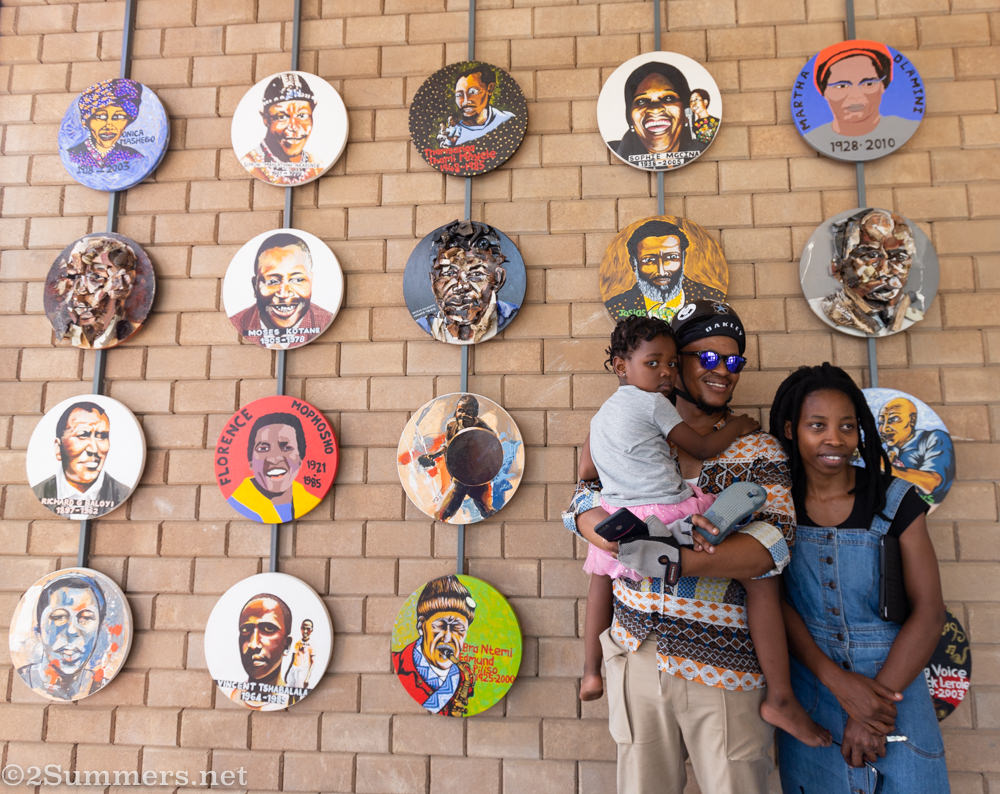 Wall of heroes in the Alexandra Heritage Centre.