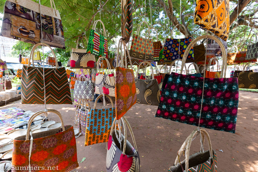 Bags for sale at FEIMA in Maputo