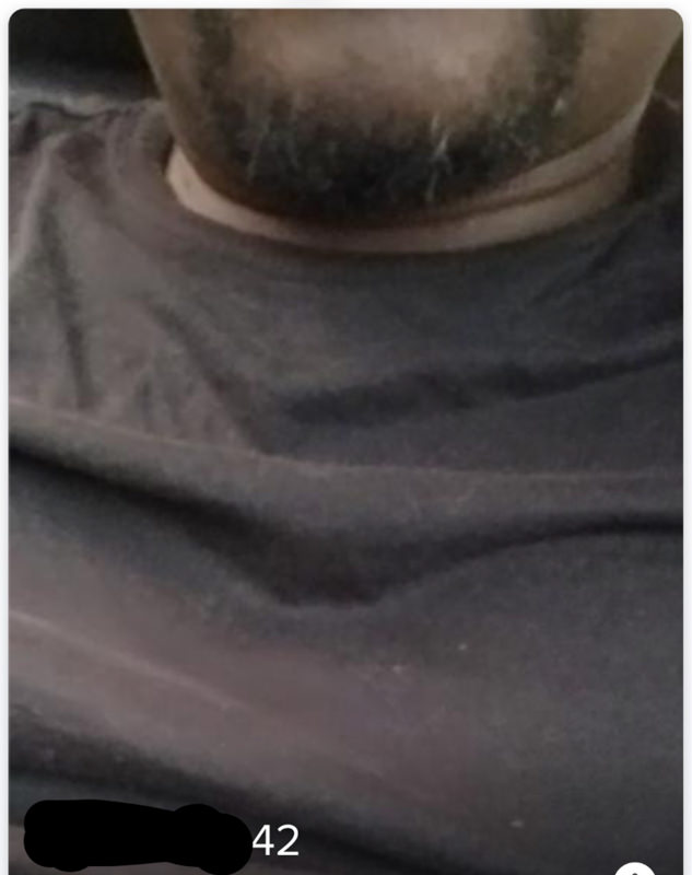 Tinder profile man’s t-shirt.