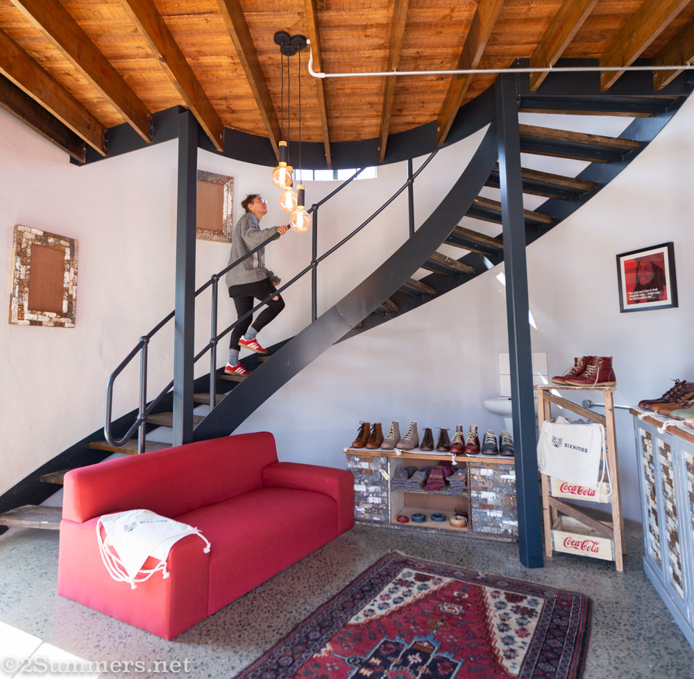 Inside the filtration tower at Rand Steam