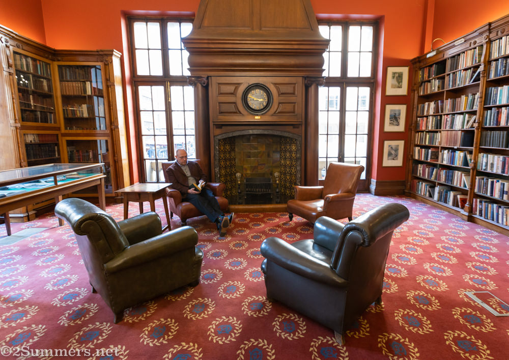 James Findlay in the library at the Rand Club.