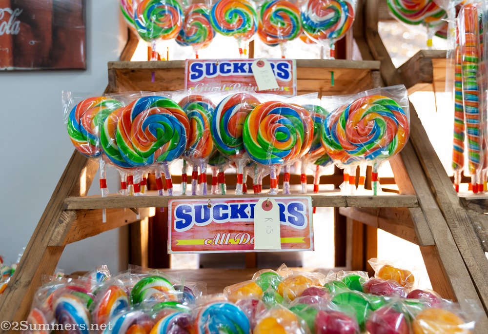 A kaleidoscope of lollipops at Candy Man in Potch.
