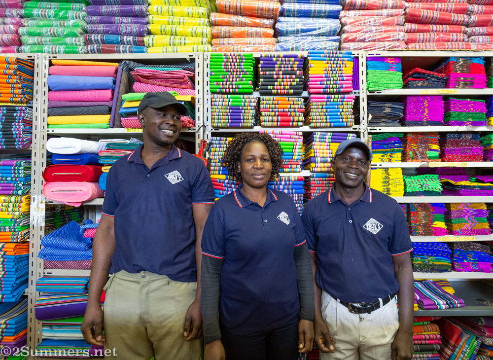 Staff at Khojas fabric in Louis Trichardt