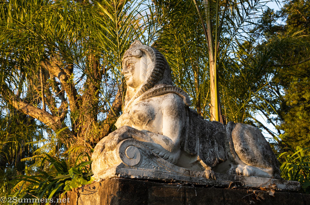 Sphinx statue at Kings Walden