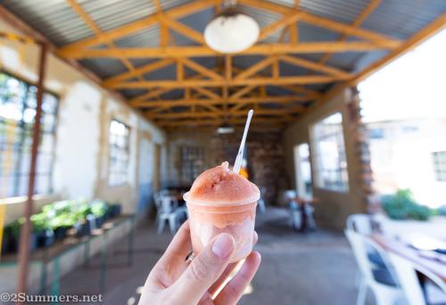 Sobae apple-cinnamon-pomegranate sorbet at Victoria Yards