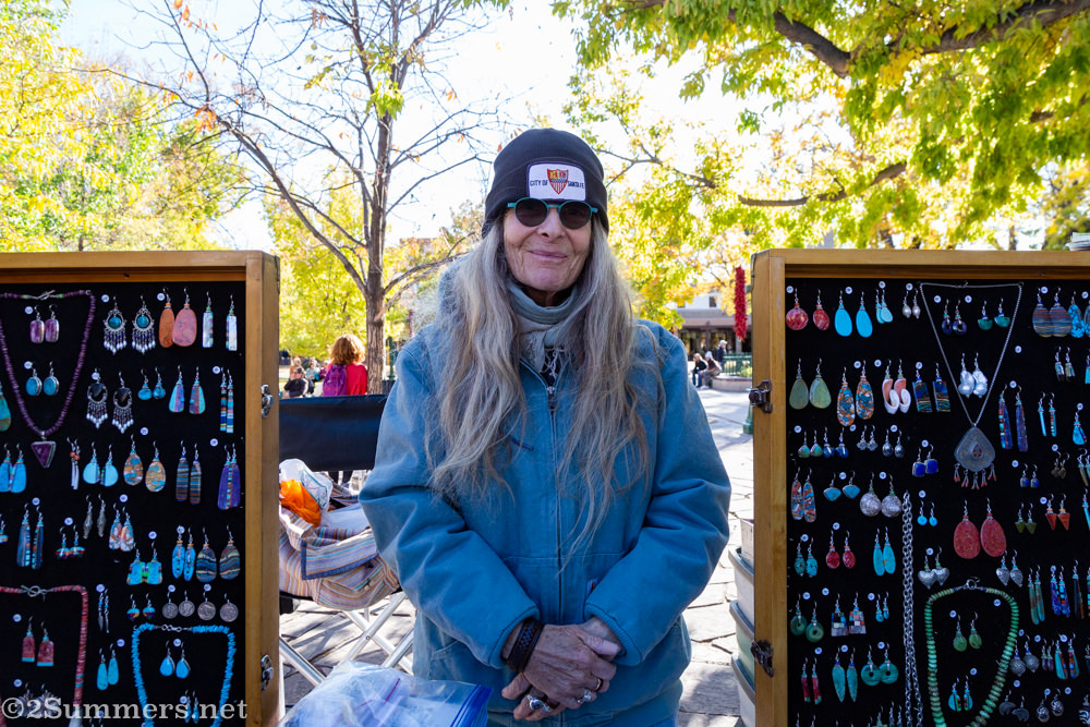 Pam in Santa Fe Plaza