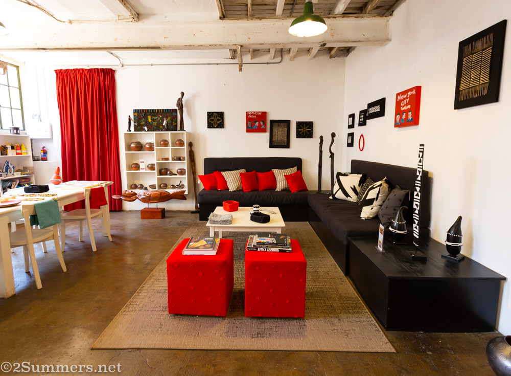 Inside the Madi a Thavha shop in Victoria Yards