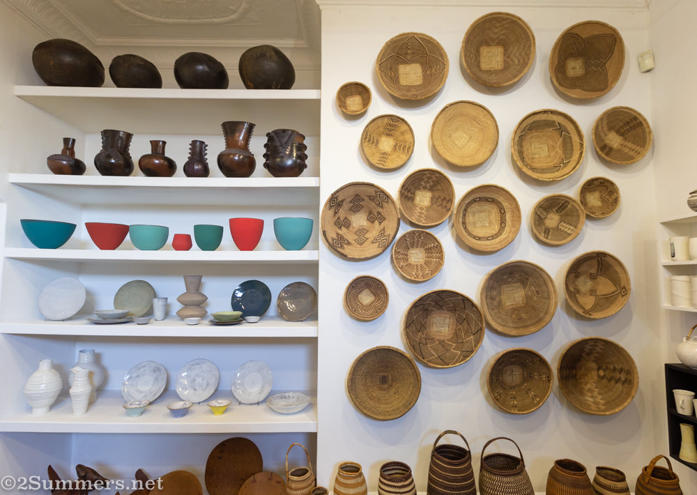 Baskets and ceramics at Kim Sacks Gallery