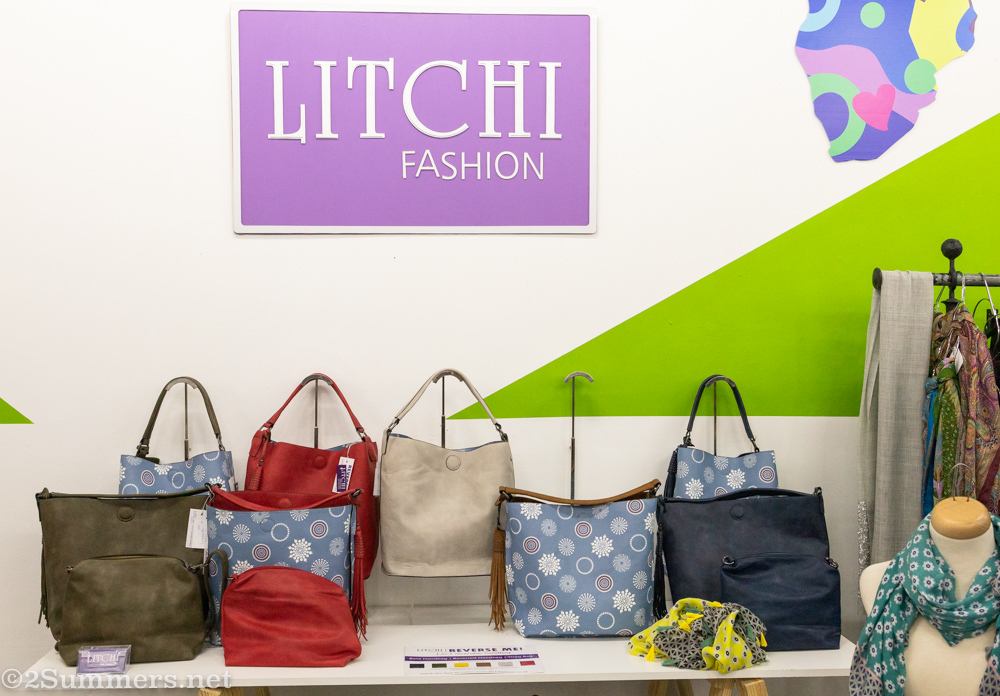 Handbags from Litchi at the Urban Markets pop-up.