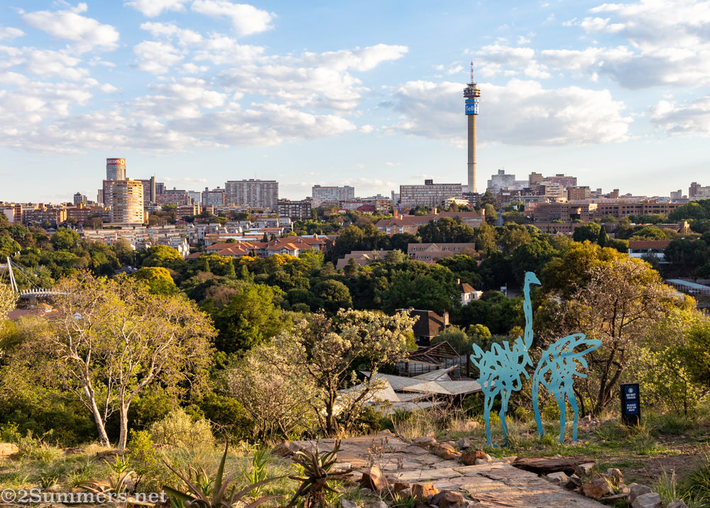 Ostrich sculptures in the Wilds