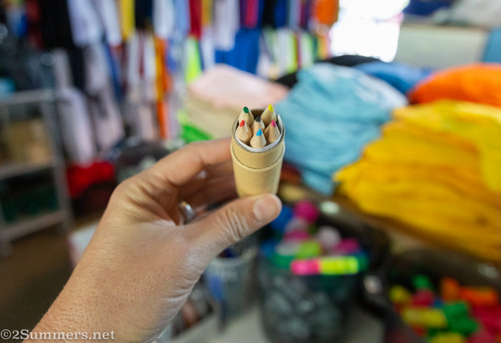 Upcycled colored pencils