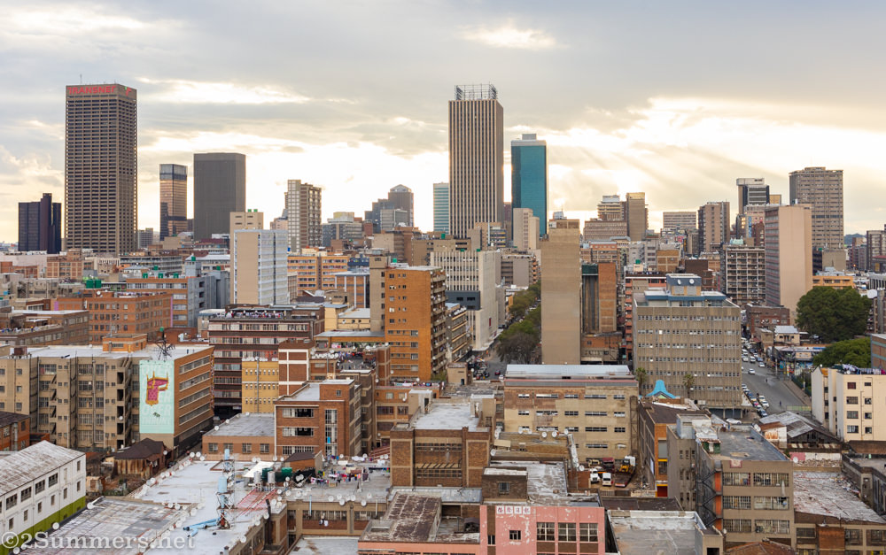 View of downtown Joburg