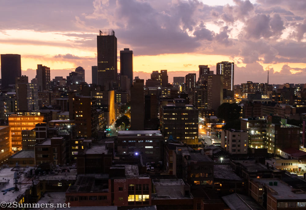Nighttime Joburg skyline