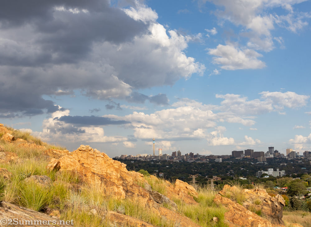 View of Joburg from the Melville Koppies