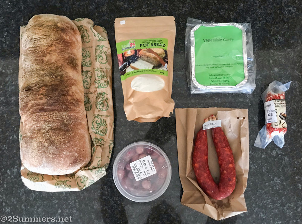 Food bought at Cheese Gourmet