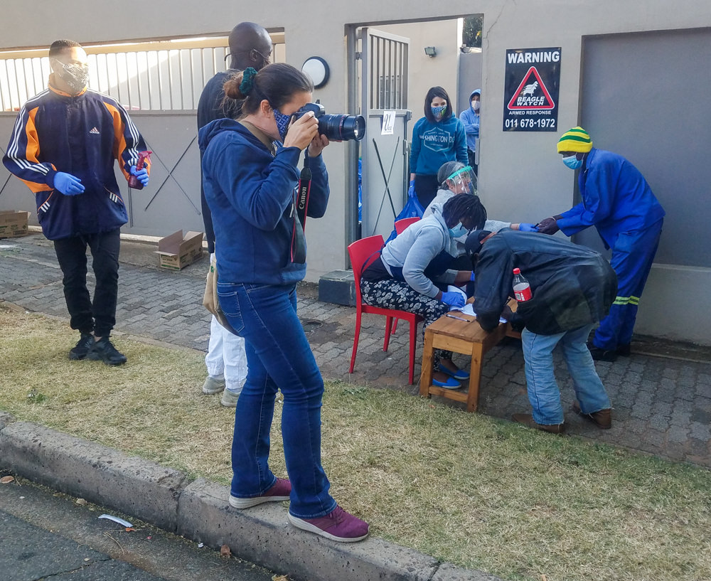 Heather taking pictures