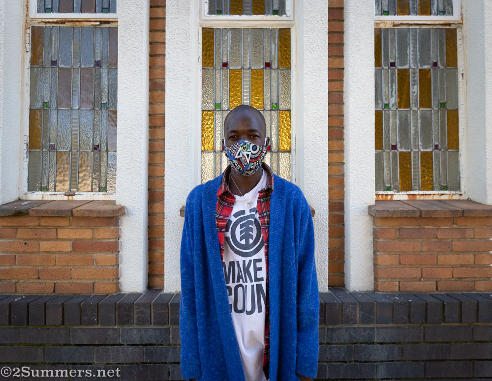 Hugh volunteering at food parcel program