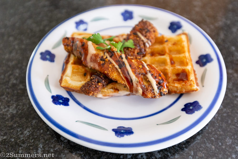 Chicken and waffles from the Kwoffee Shop in Melville