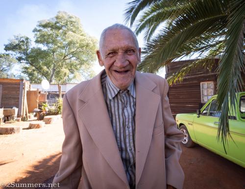 An elderly man at Villa Gloria in Krugersdorp on the West Rand