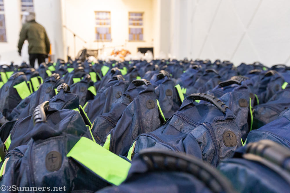 Backpack food parcels