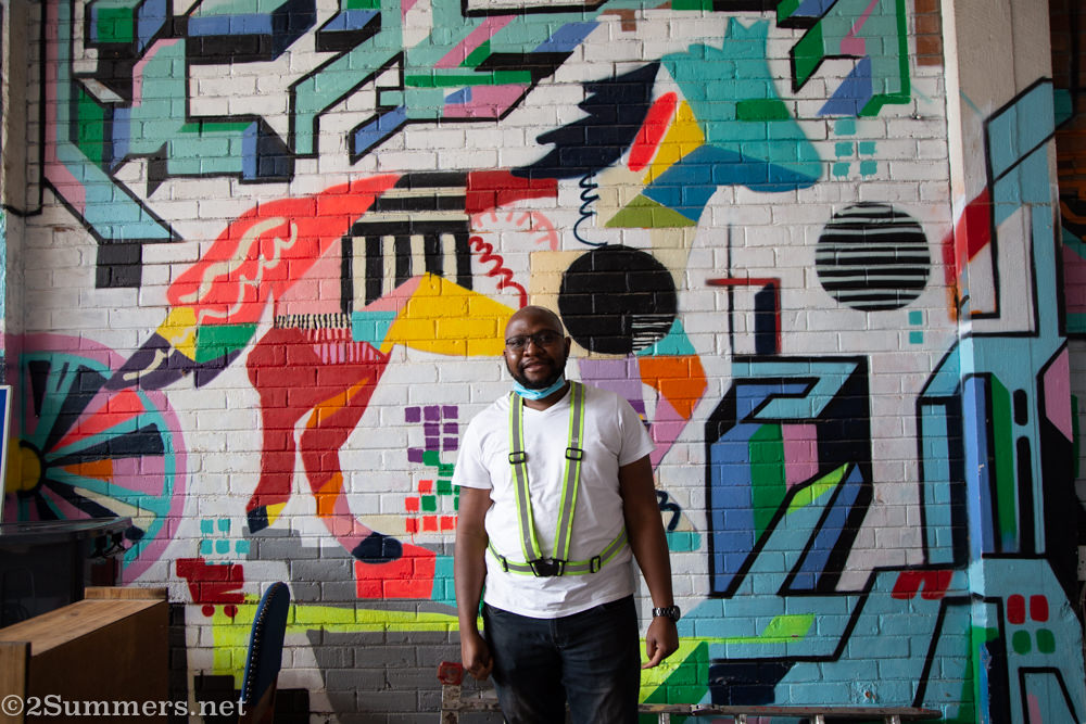 Tariro Moyo in the Trinity Session headquarters