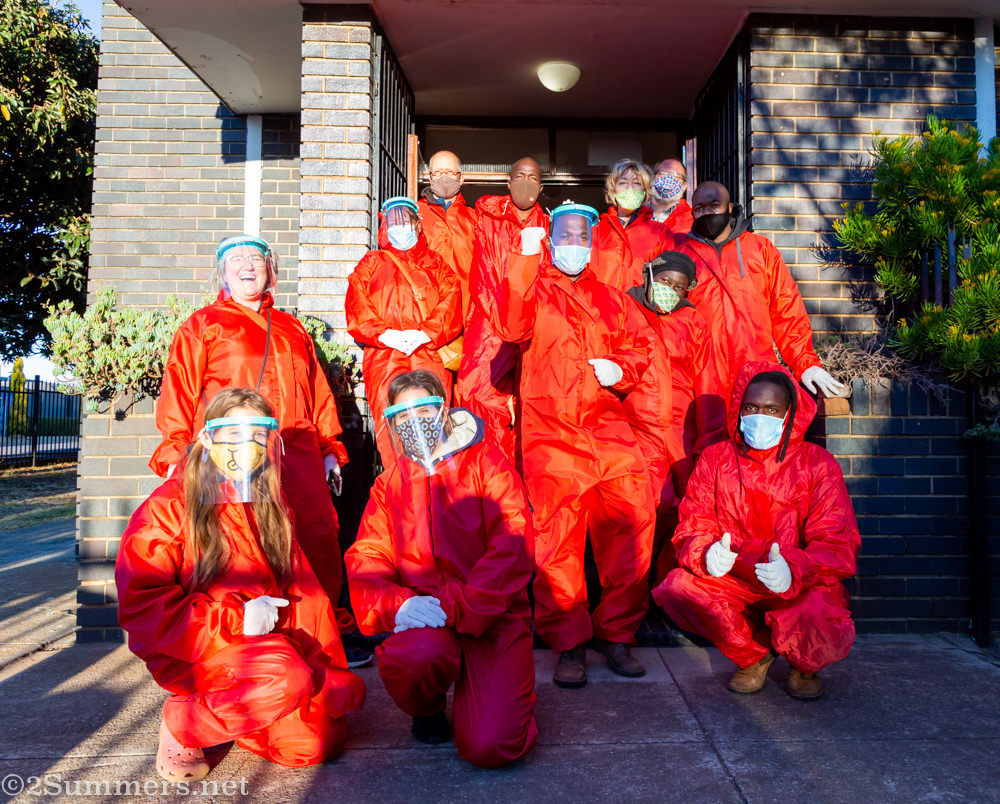 Group photo of food program volunteers