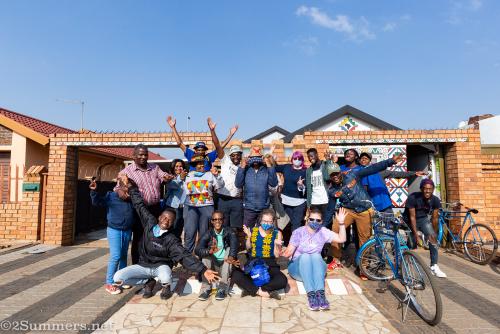 Group photo after the Spaza Shop Tour in Katlehong