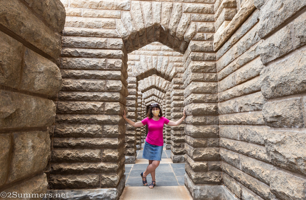 Heather at the Voortrekker Monument