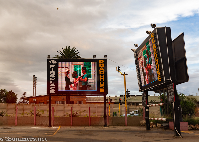 Drive-in movie at the Fireplace
