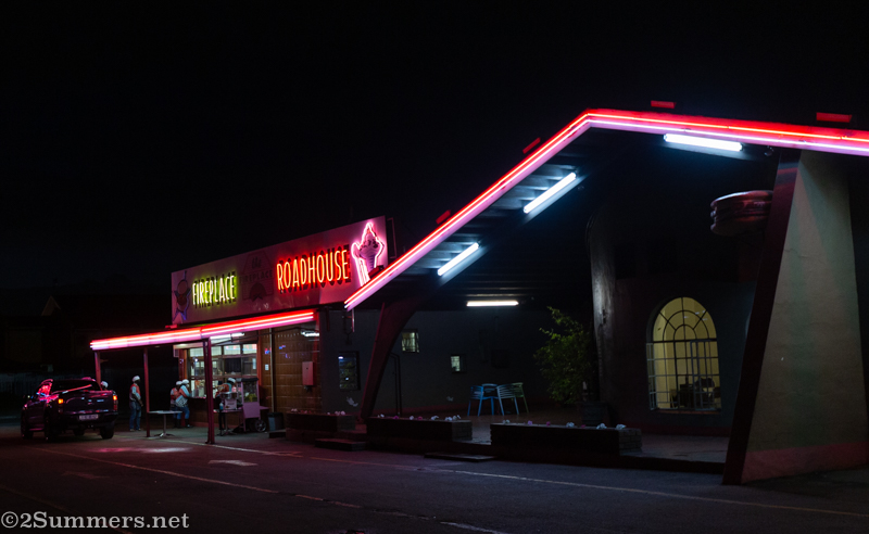 The Fireplace at night