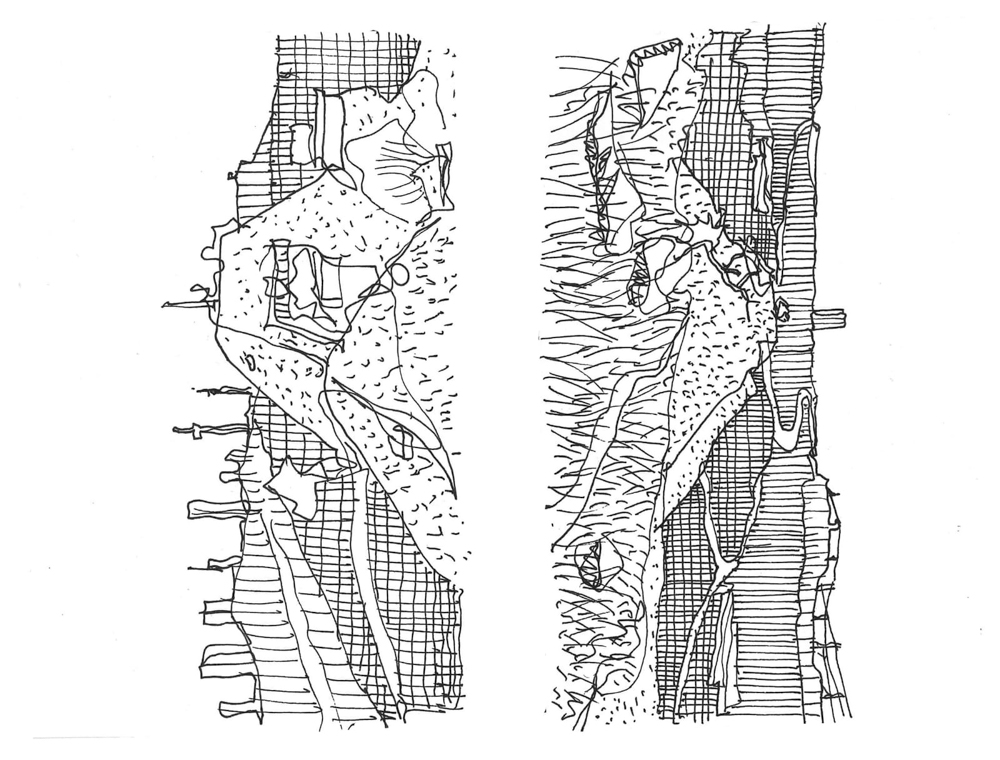 Thorsten’s sketch of Joburg from Linksfield Ridge