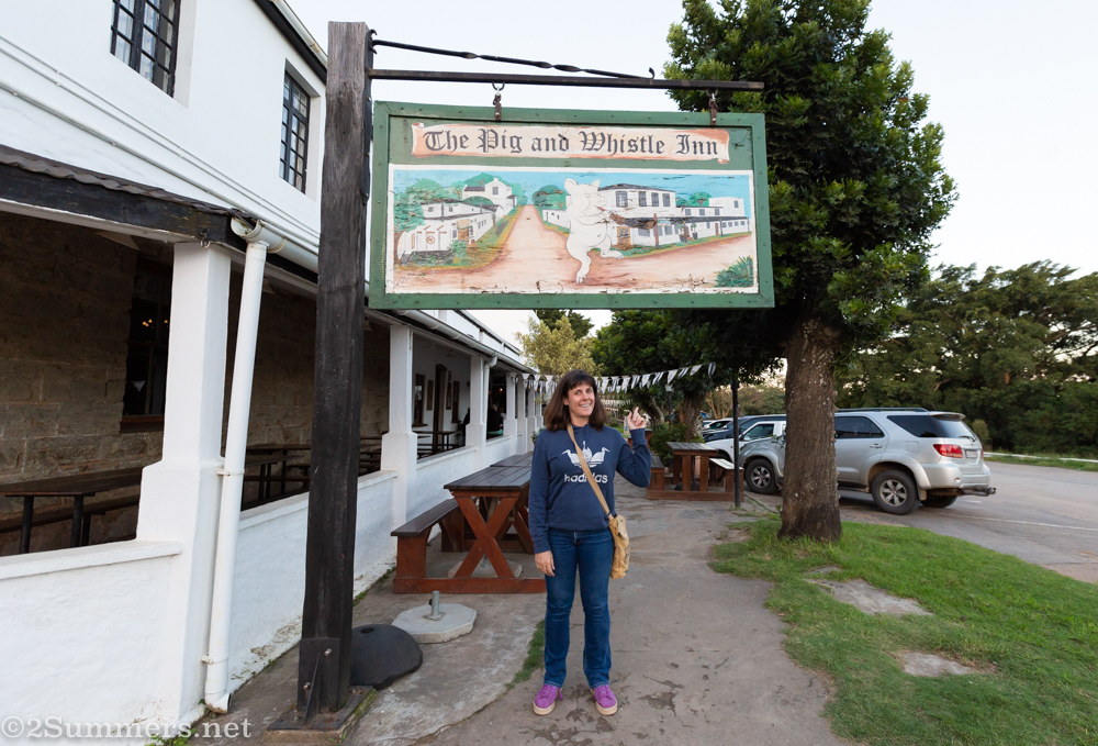 Heather at the Pig & Whistle in Bathurst
