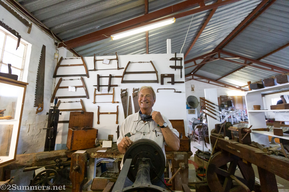 Alan Pike at the Bathurst Agricultural Museum